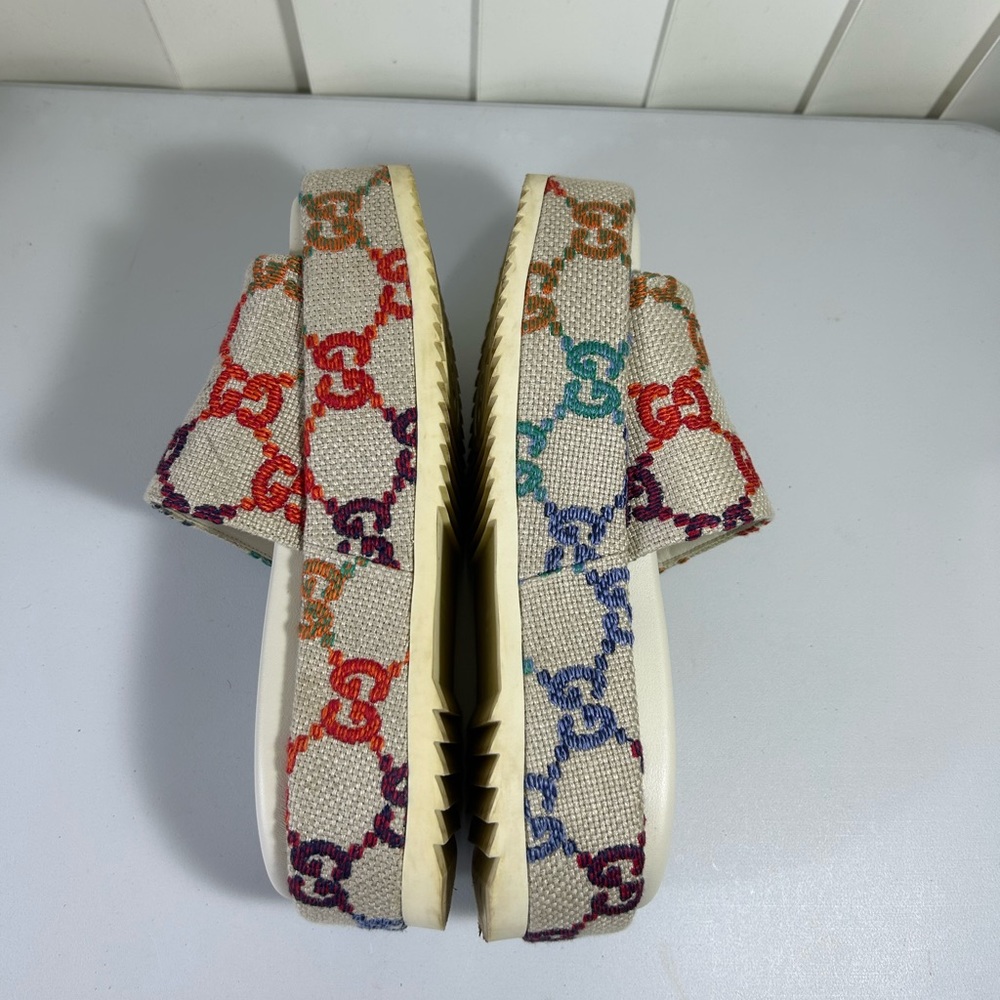 Gucci Women’s Platform Slide Sandal Size 36 1/2 - Picture 6 of 10
